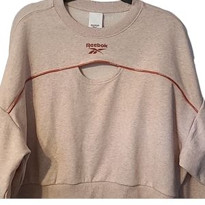 REEBOK BRAND WOMEN'S PINK ATHLETIC SWEATSHIRT SIZE XL